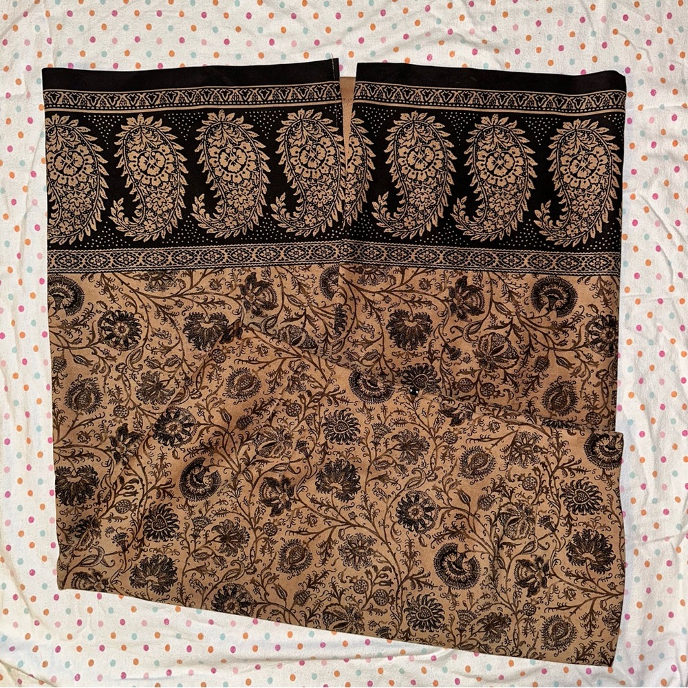 Briggs Women’s A-Line Skirt - Size 18 Floral Paisley Pattern Zip Back